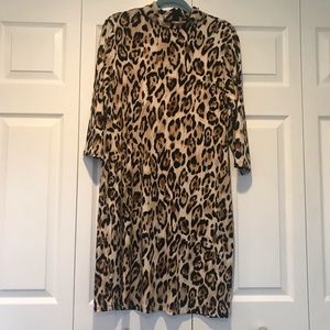 SOLD❗️IMNYC - cheetah print mock neck dress